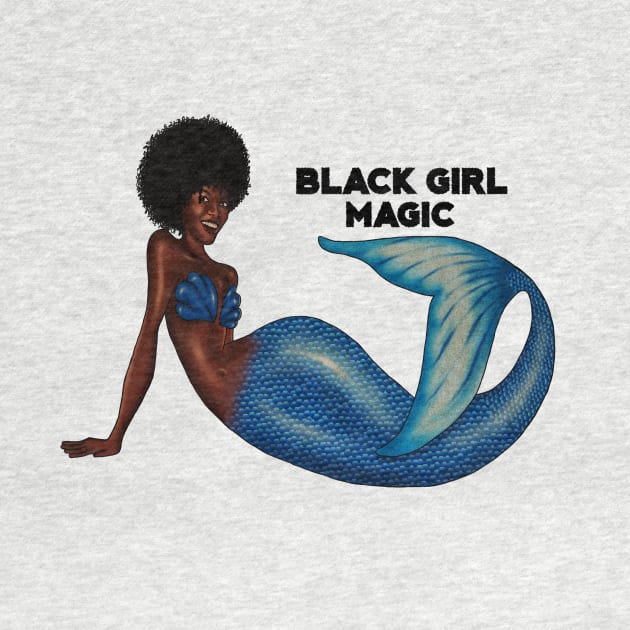 Afro Mermaid, African, Black Girl Magic by dukito